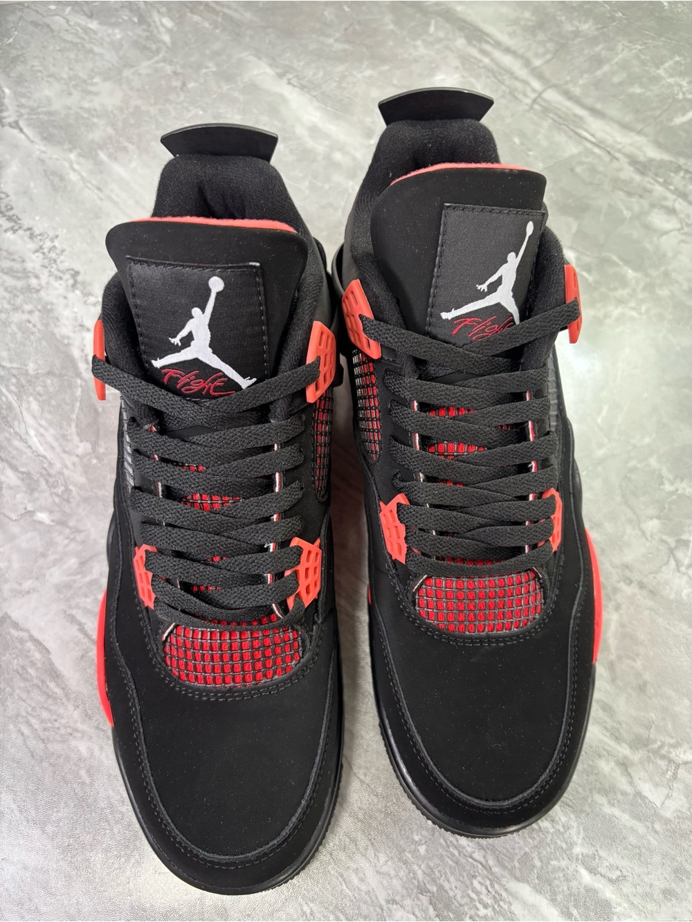 Air Jordan 4 Retro “Red Thunder” Men’s Lace-Up Basketball Sneakers